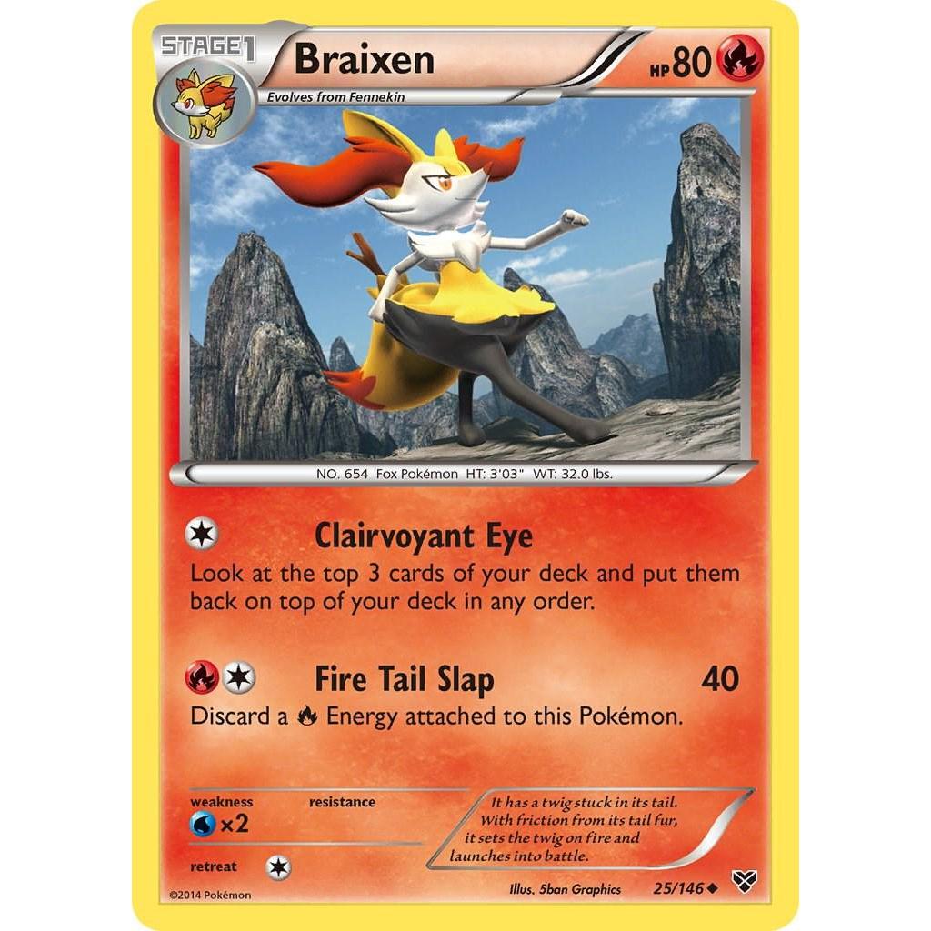 Braixen 25/146 - XY (Engelsk / Near Mint)