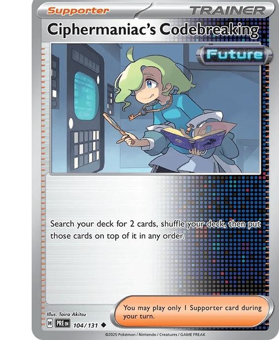 Ciphermaniac's Codebreaking - Prismatic Evolutions (Uncommon) [PRE-104] English / Near Mint / Normal