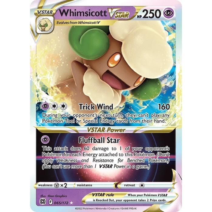 Whimsicott VSTAR 65/172 [Holo] - Brilliant Stars (Engelsk / Near Mint)