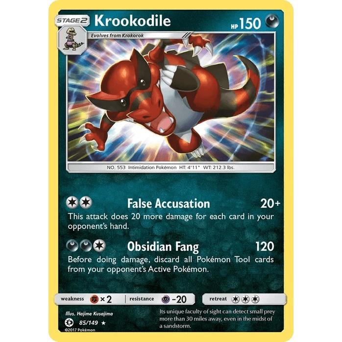 Krookodile 85/149 [Holo] - Sun & Moon Base Set (Engelsk / Near Mint)