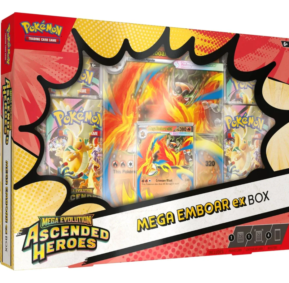 Pokémon Mega Emboar ex Ascended Heroes Box