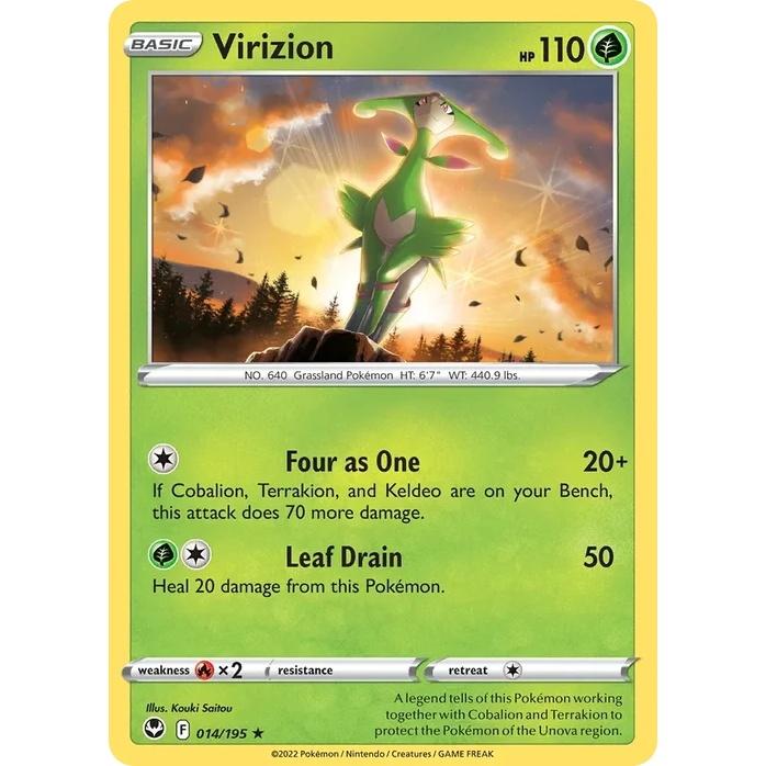 Virizion - Silver Tempest (Rare) [SIT-14] English / Near Mint / Normal
