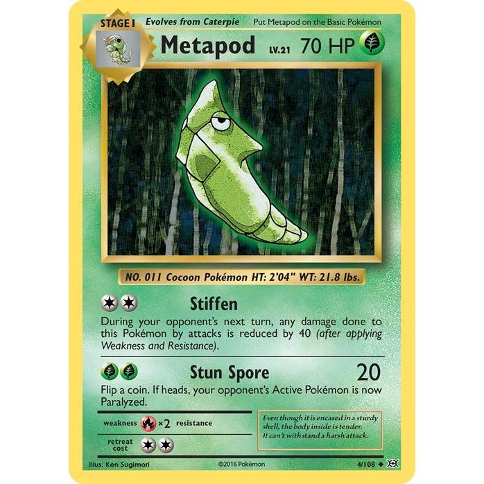 Metapod - Evolutions (Uncommon) [EVO-4] English / Near Mint / Normal