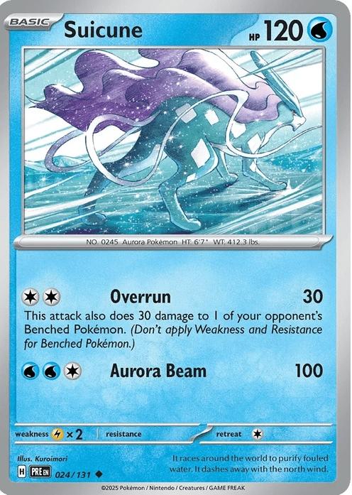 Suicune - Prismatic Evolutions (Uncommon) [PRE-24] English / Near Mint / Normal