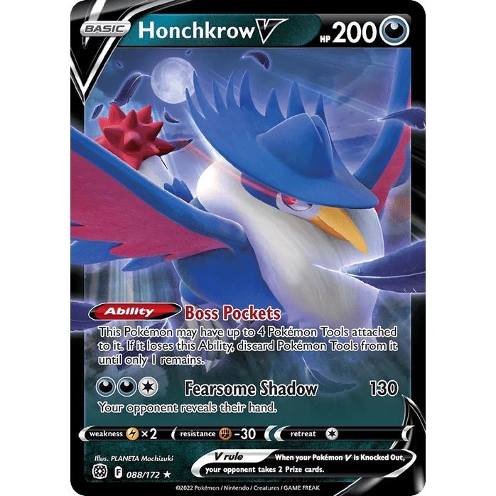 Honchkrow V 88/172 [Holo] - Brilliant Stars (Engelsk / Near Mint)
