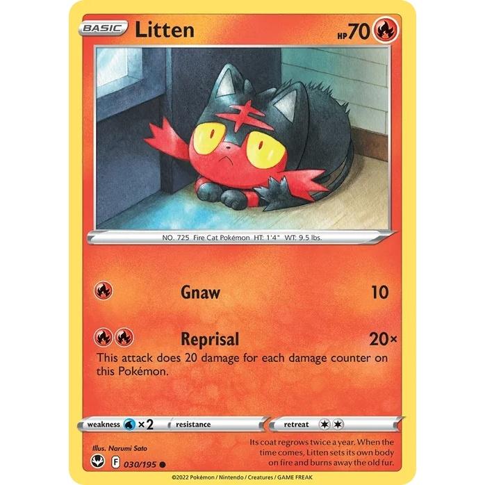 Litten - Silver Tempest (Common) [SIT-30] English / Near Mint / Normal