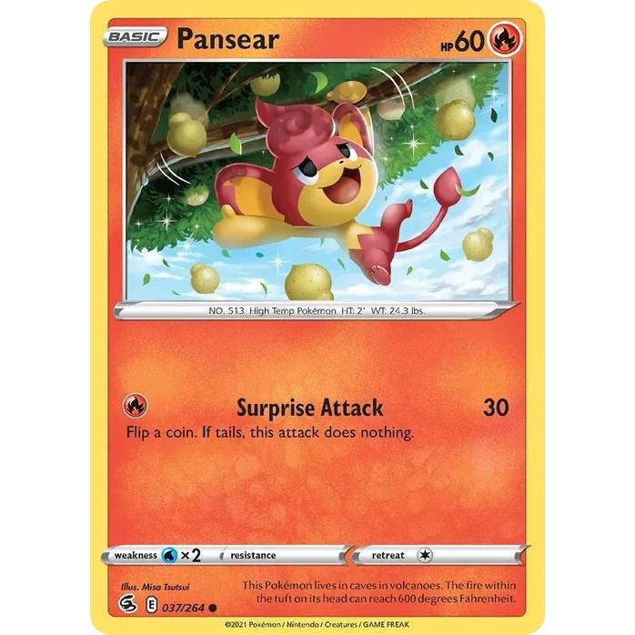 Pansear - Fusion Strike (Common) [FST-37] English / Near Mint / Normal