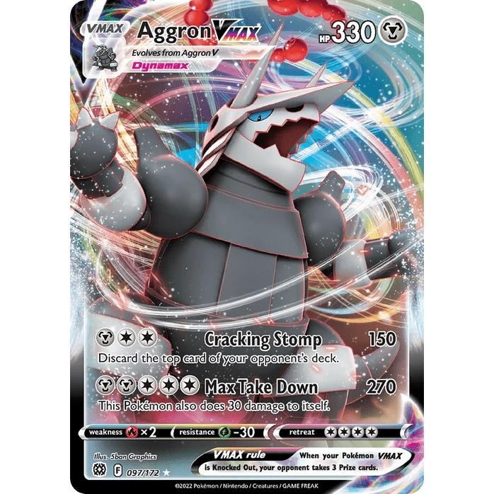 Aggron VMAX 97/172 [Holo] - Brilliant Stars (Engelsk / Near Mint)