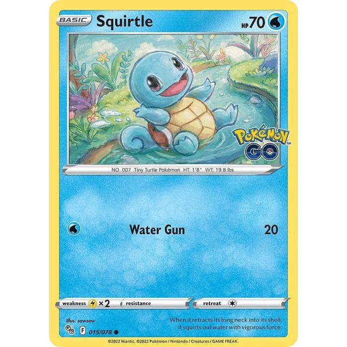 Squirtle - Pokémon GO (Common) [PGO-15] English / Near Mint / Normal