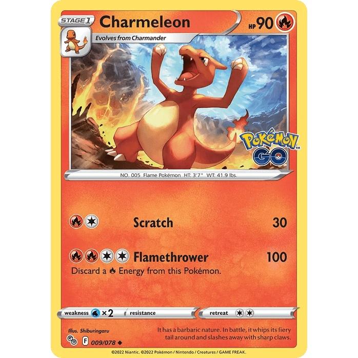 Charmeleon - Pokémon GO (Uncommon) [PGO-9] English / Near Mint / Normal