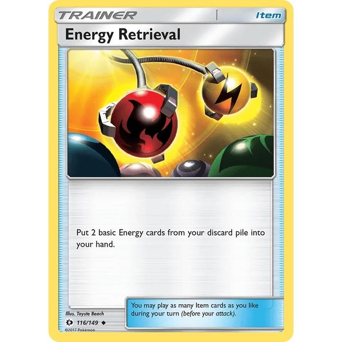 Energy Retrieval 116/149 - Sun & Moon Base Set (Engelsk / Near Mint)