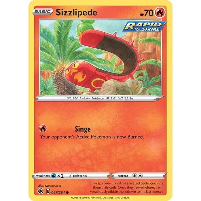 Sizzlipede - Fusion Strike (Common) [FST-47] English / Near Mint / Normal