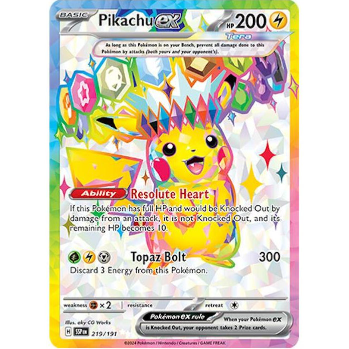 Pikachu ex 219/191 - Surging Sparks