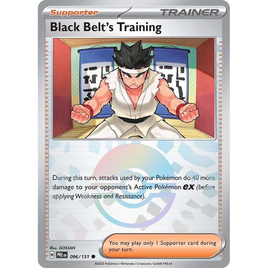 Black Belt's Training 096/131 [Pokeball Reverse Holo] - Prismatic Evolutions
