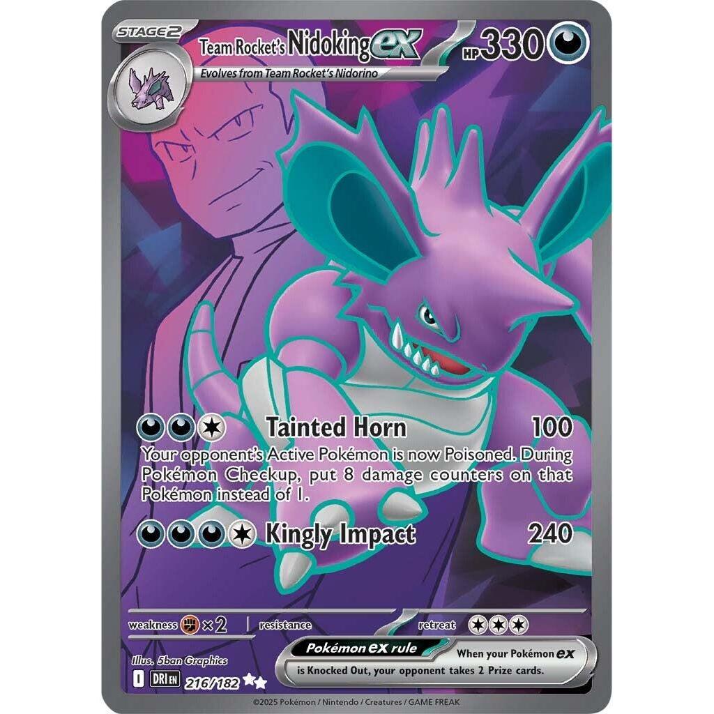 Team Rocket's Nidoking 216/182 - Destined Rivals