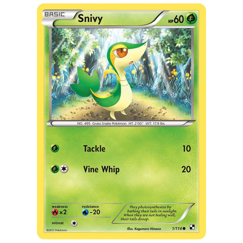 Snivy 1/114 - Black & White