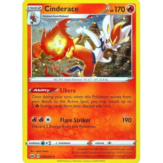 Cinderace 034/202 [Cosmos Holo] - Sword & Shield Promo