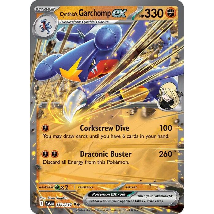 Cynthia's Garchomp ex 111/217 - Ascended Heroes