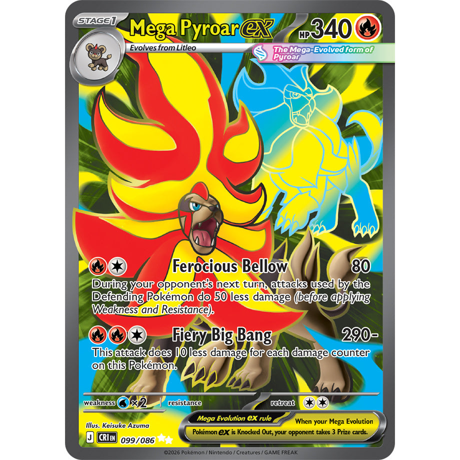 Mega Pyroar ex 099/086 - Chaos Rising