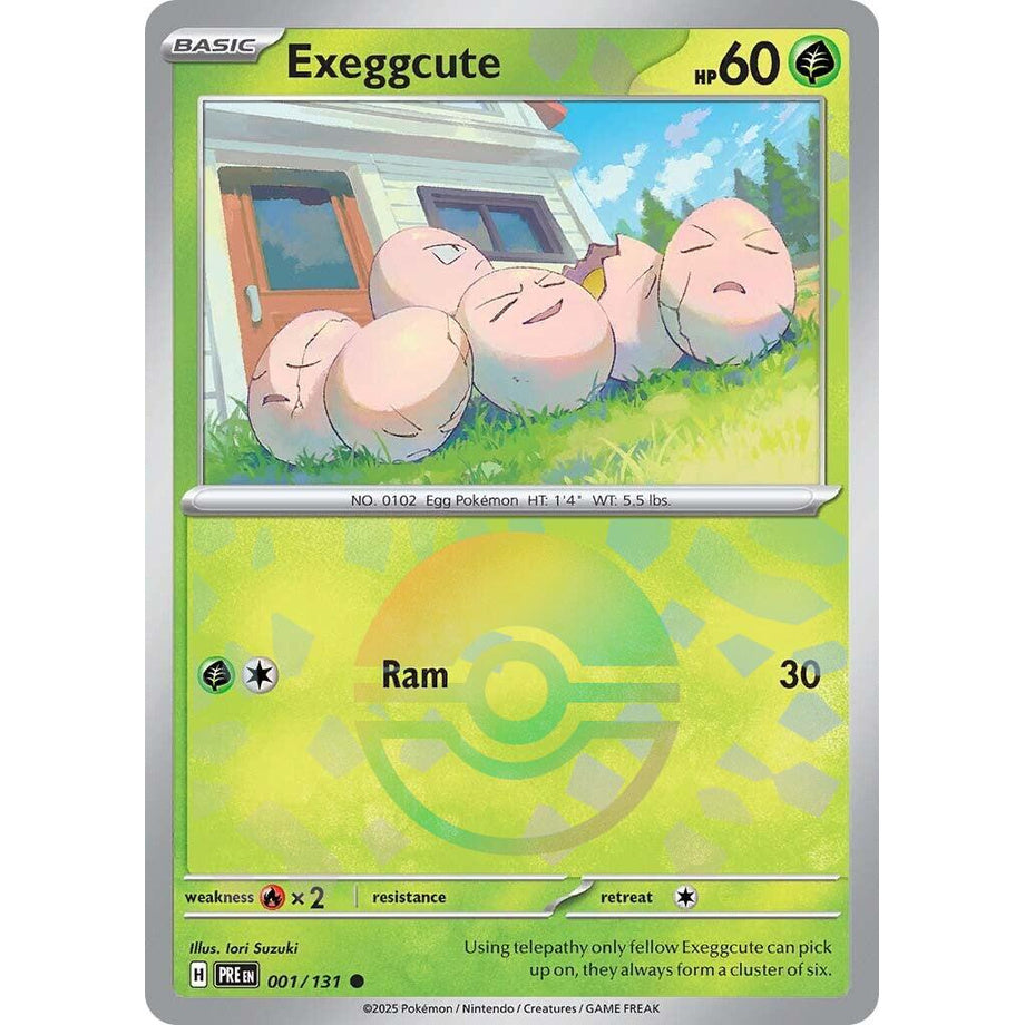 Exeggcute 001/131 [Pokeball Reverse Holo] - Prismatic Evolutions