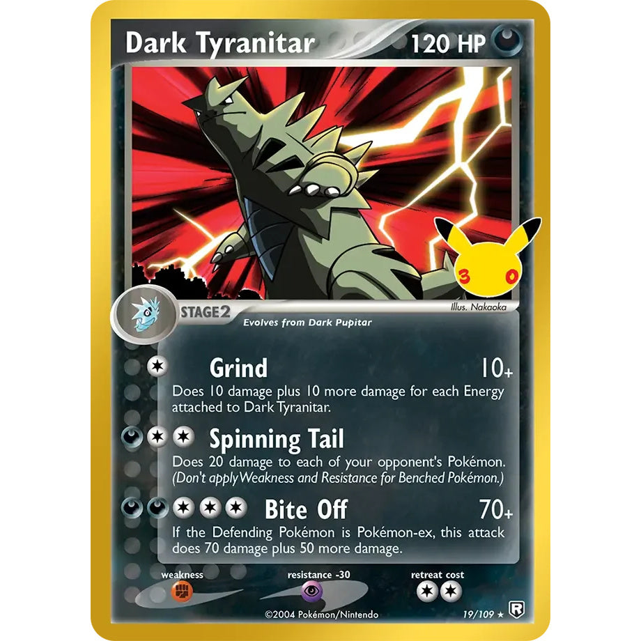 Dark Tyranitar 19/109 - 30th Celebration (Classic Collection)
