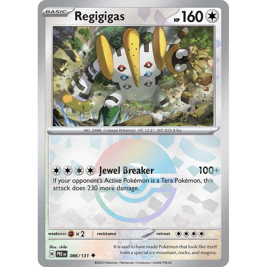 Regigigas 086/131 [Pokeball Reverse Holo] - Prismatic Evolutions