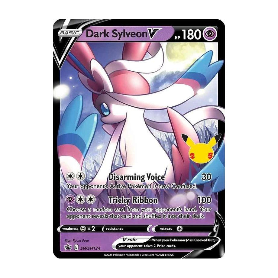 Dark Sylveon V SWSH134 - Sword & Shield Promo (MP)