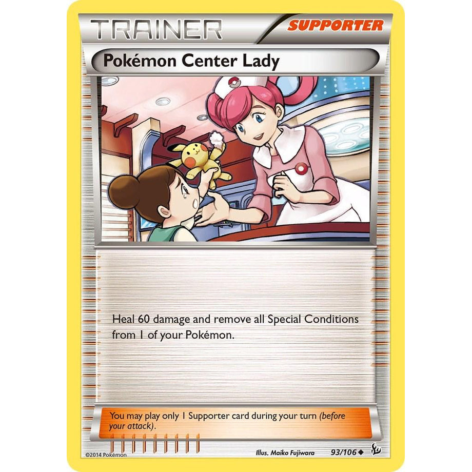 Pokemon Center Lady 93/106 - Flashfire