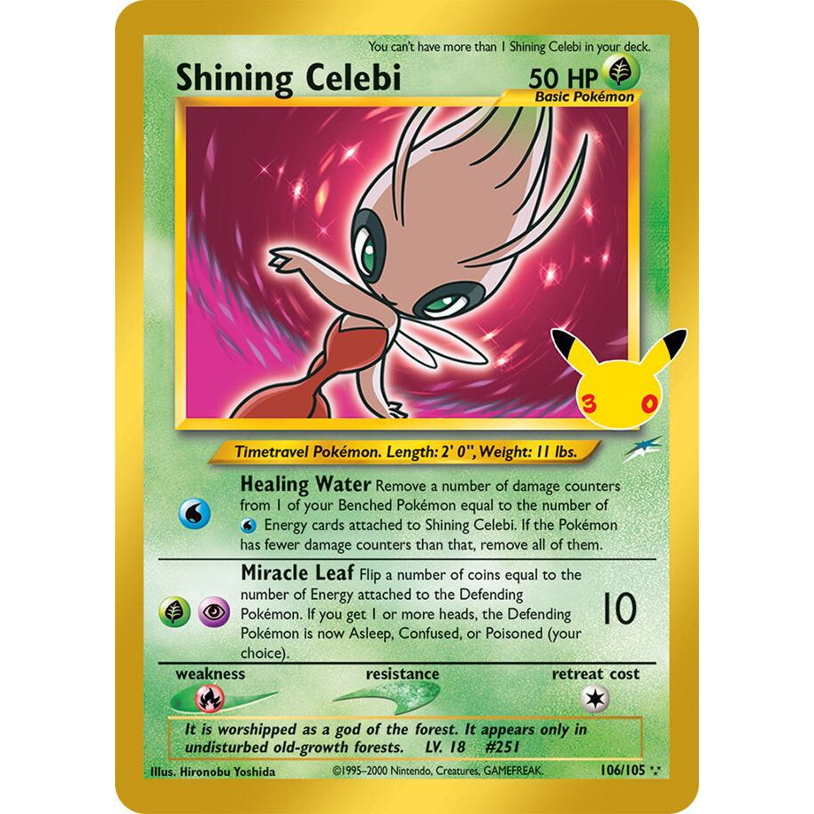Shining Celebi 106/105 - 30th Celebration (Classic Collection)