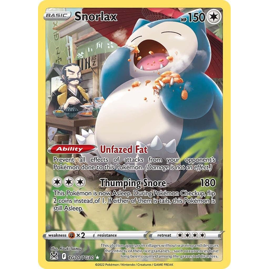 Snorlax TG03/TG30 - Lost Origin (Trainer Gallery)