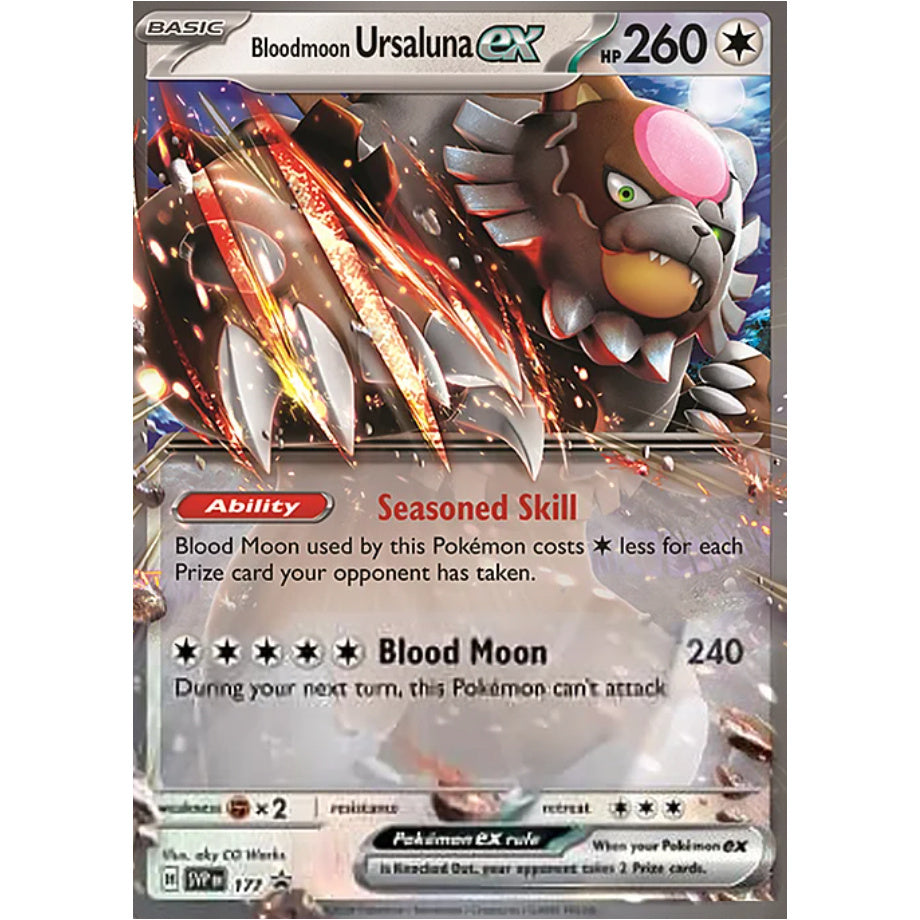 Bloodmoon Ursaluna ex SVP177 - Scarlet & Violet Promo
