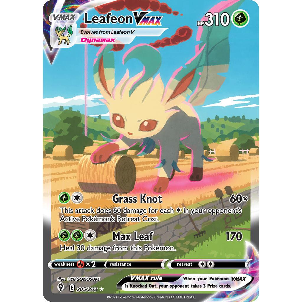 Leafeon VMAX [Alt art] 205/203 - Evolving Skies