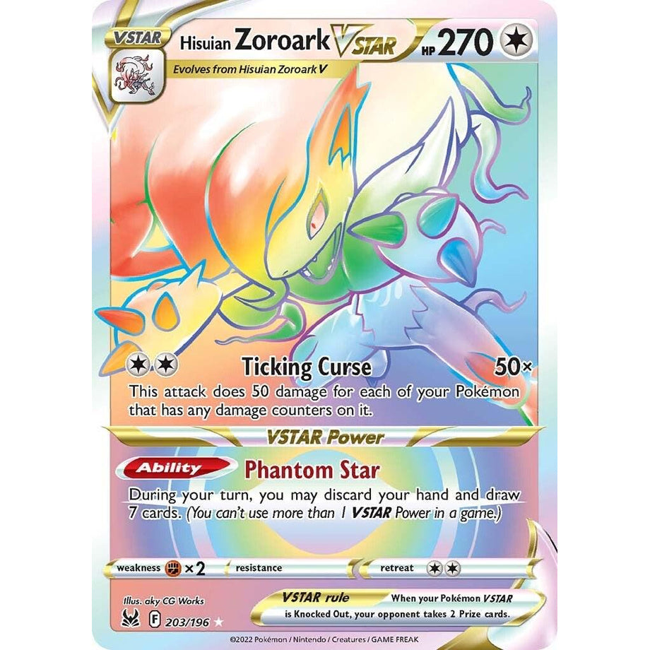 Hisuian Zoroark VSTAR 203/196 - Lost Origin
