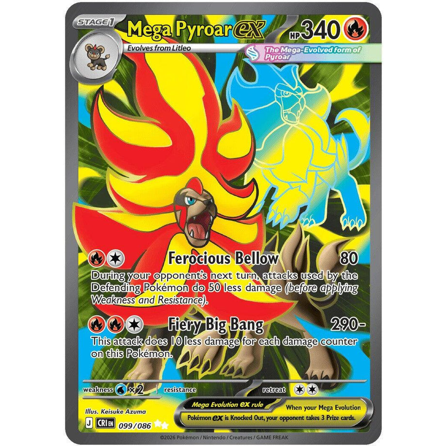 Mega Pyroar ex 099/086 - Chaos Rising