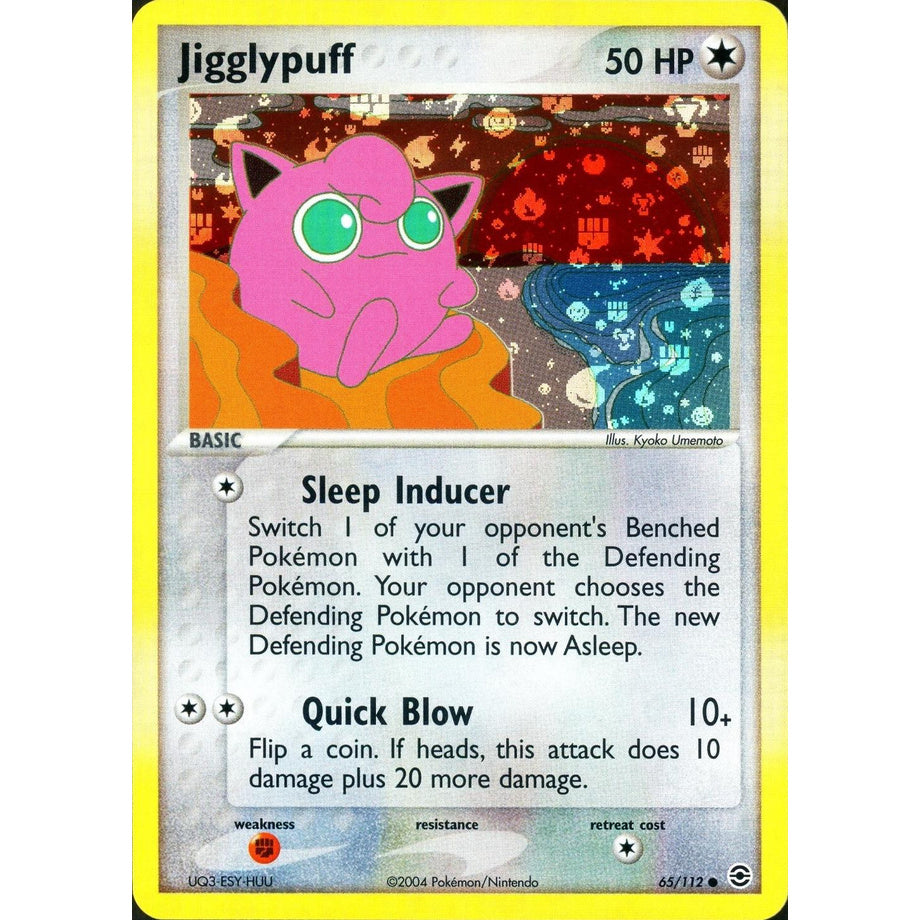 Jigglypuff 65/112 [Reverse Holo] - Fire Red & Leaf Green