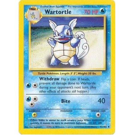 Wartortle 42/102 - Base Set