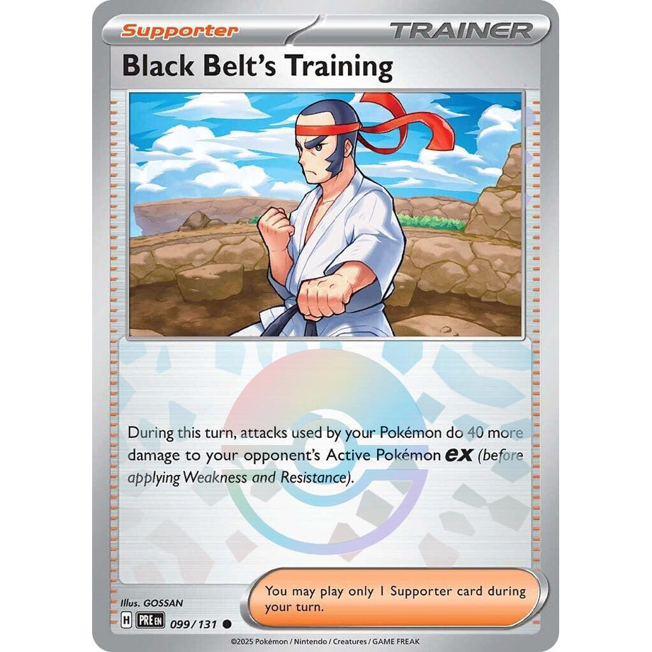 Black Belt's Training 099/131 [Pokeball Reverse Holo] - Prismatic Evolutions