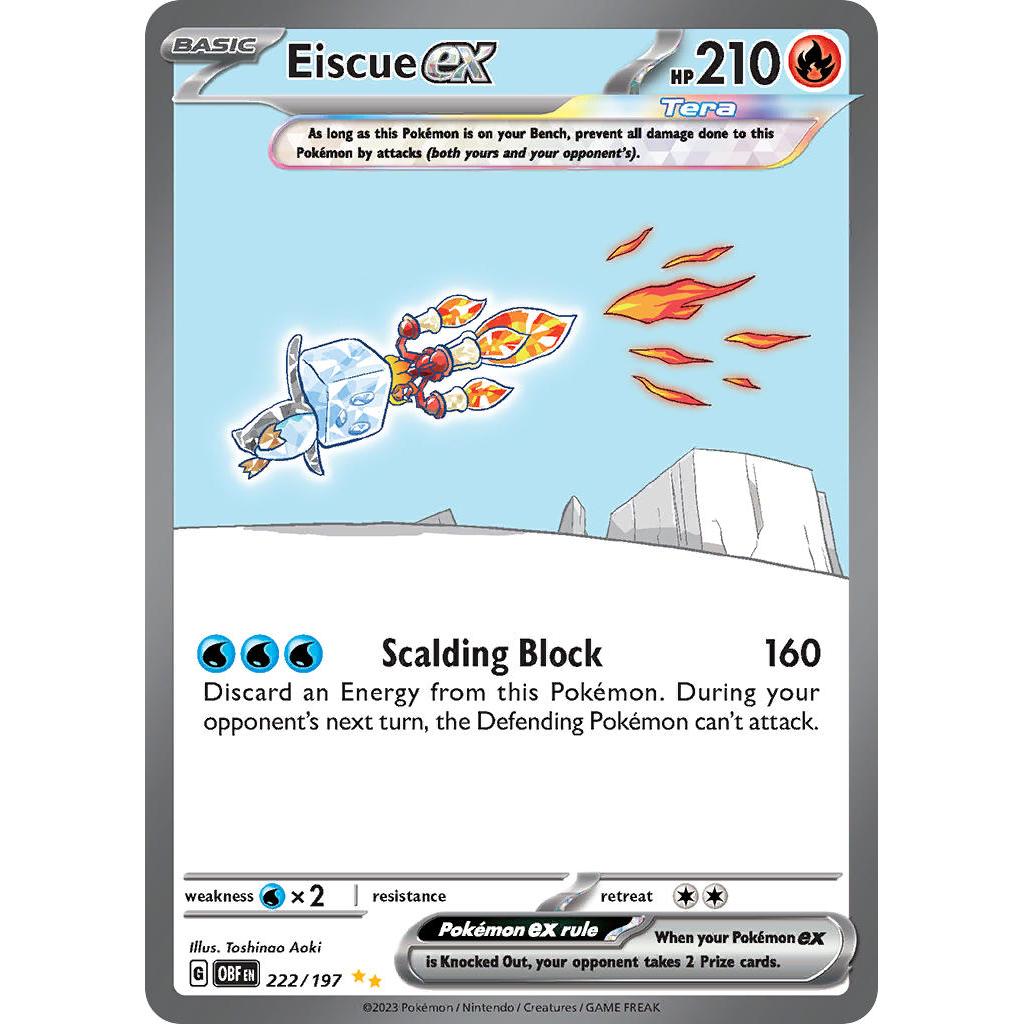 Eiscue ex SIR 222/197 - Pokemon Obsidian Flames