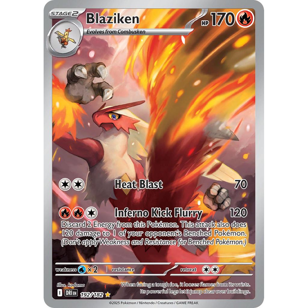 Blaziken Illustration Rare 192/182 - Destined Rivals