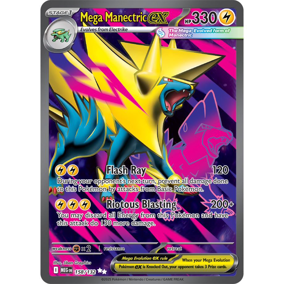 Mega Manectric ex 158/132 - Mega Evolution