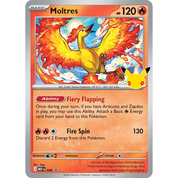 Moltres MEP096 [Cosmos Holo] - Mega Evolution