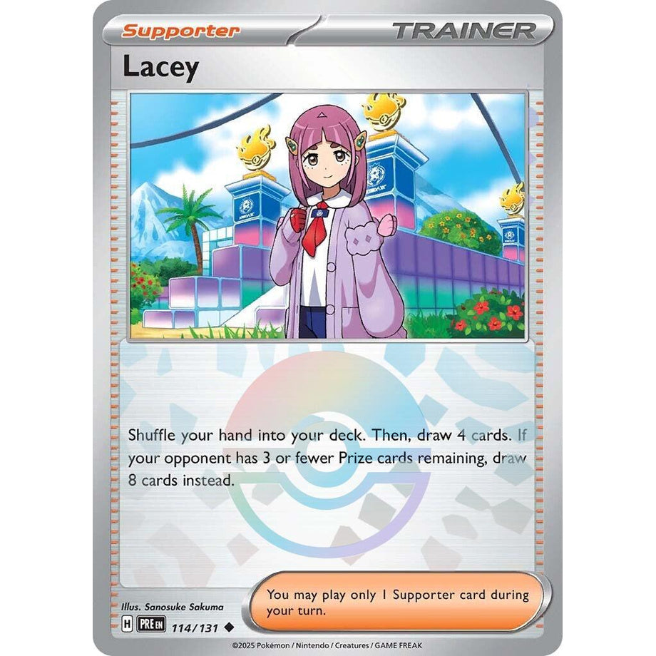 Lacey 114/131 [Pokeball Reverse Holo] - Prismatic Evolutions
