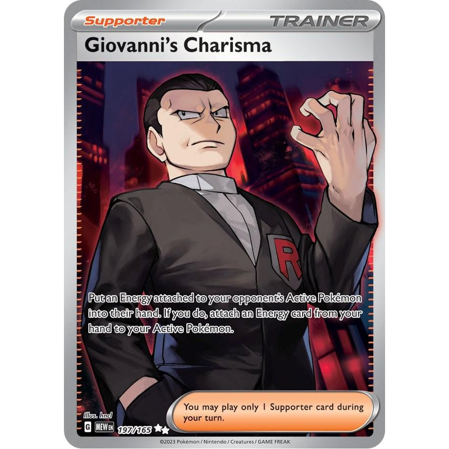 Giovanni's Charisma 197/165 - 151