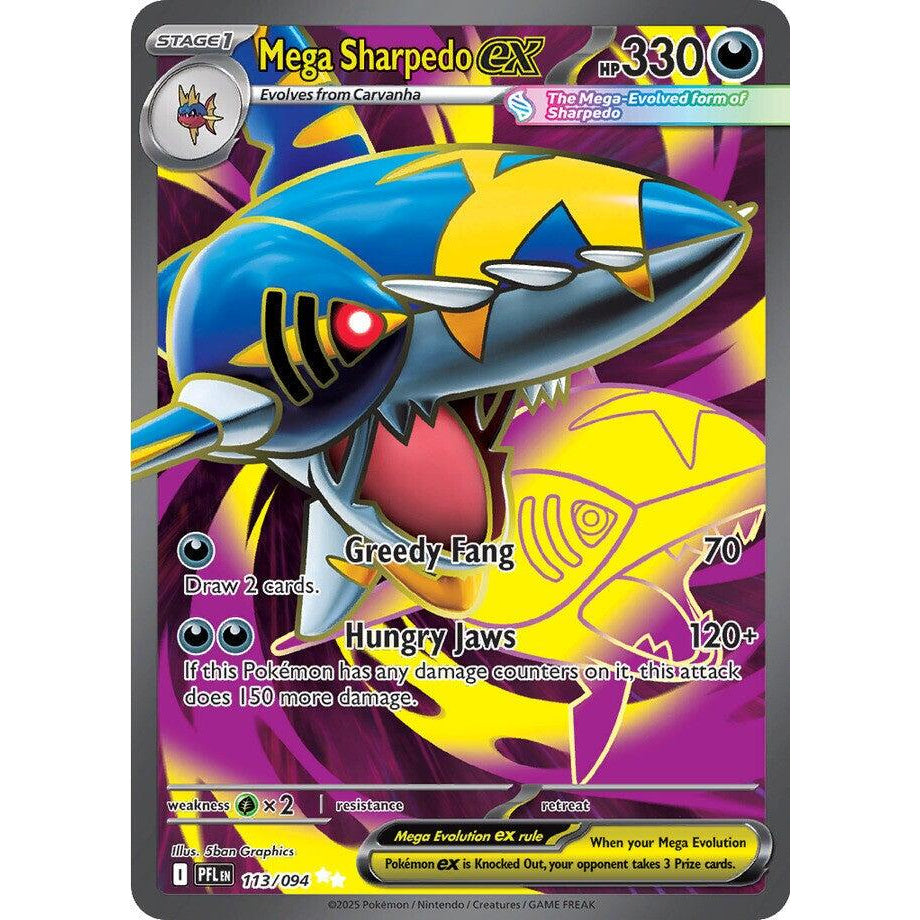 Mega Sharpedo ex 113/094 - Phantasmal Flames