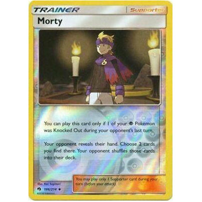 Morty 186/214 [Reverse Holo] - Lost Thunder