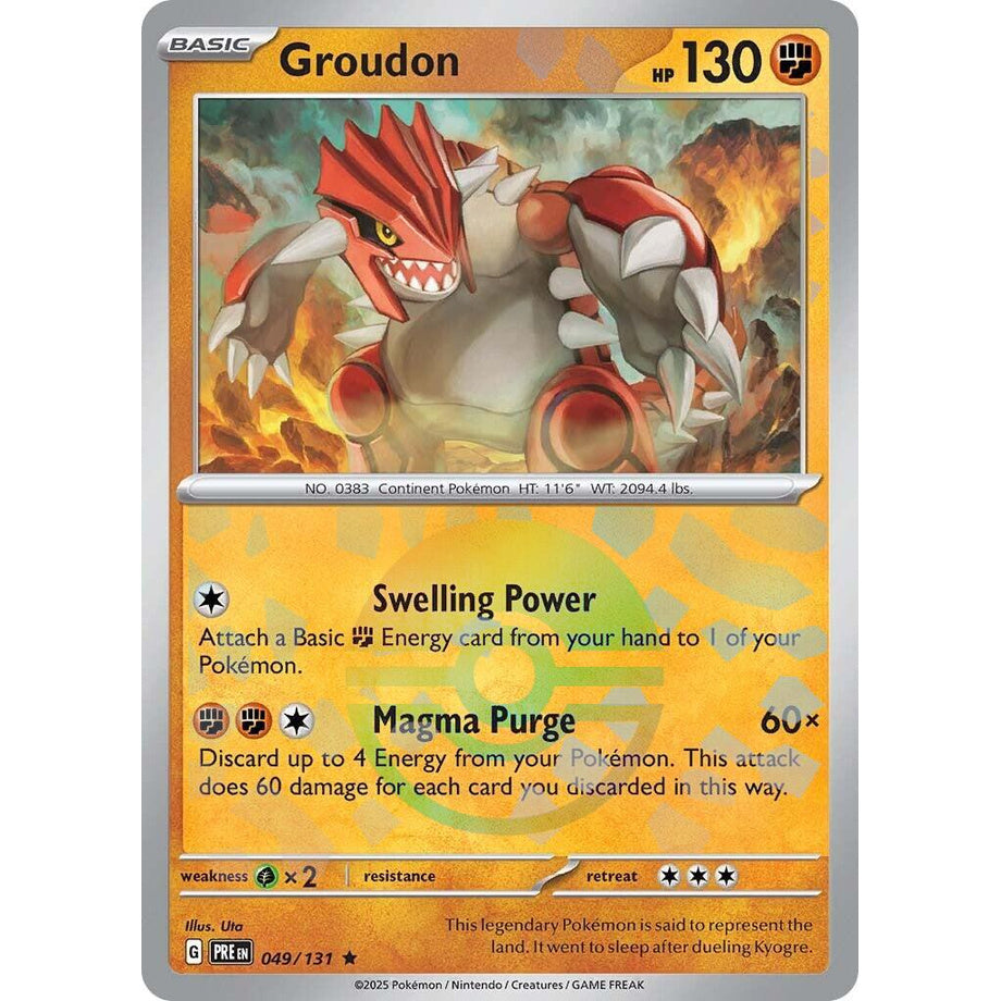 Groudon 049/131 [Pokeball Reverse Holo] - Prismatic Evolutions