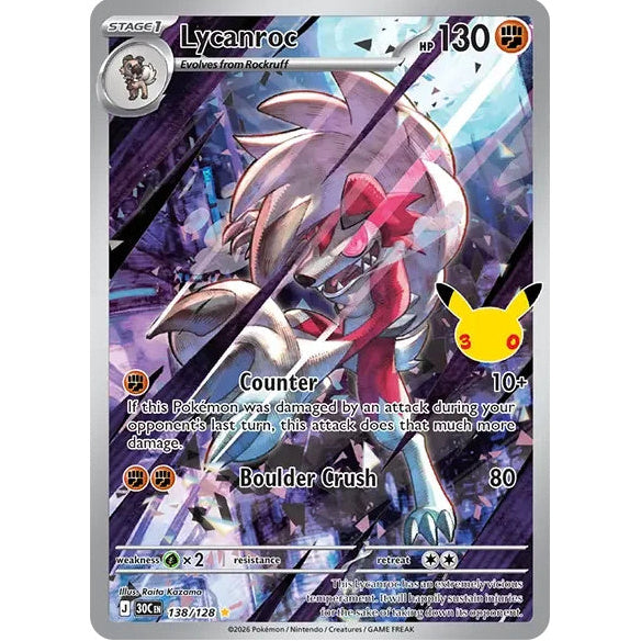 Lycanroc 138/128 - 30th Celebration