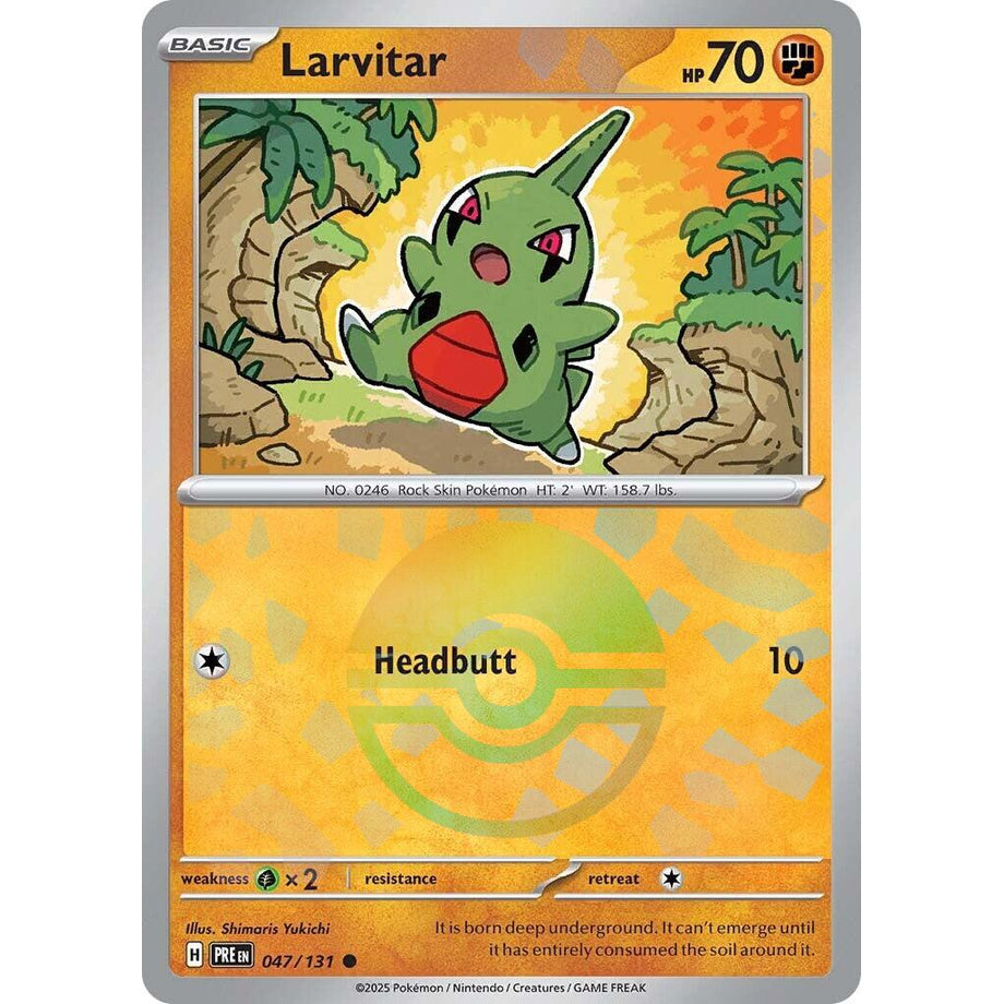 Larvitar 047/131 [Pokeball Reverse Holo] - Prismatic Evolutions