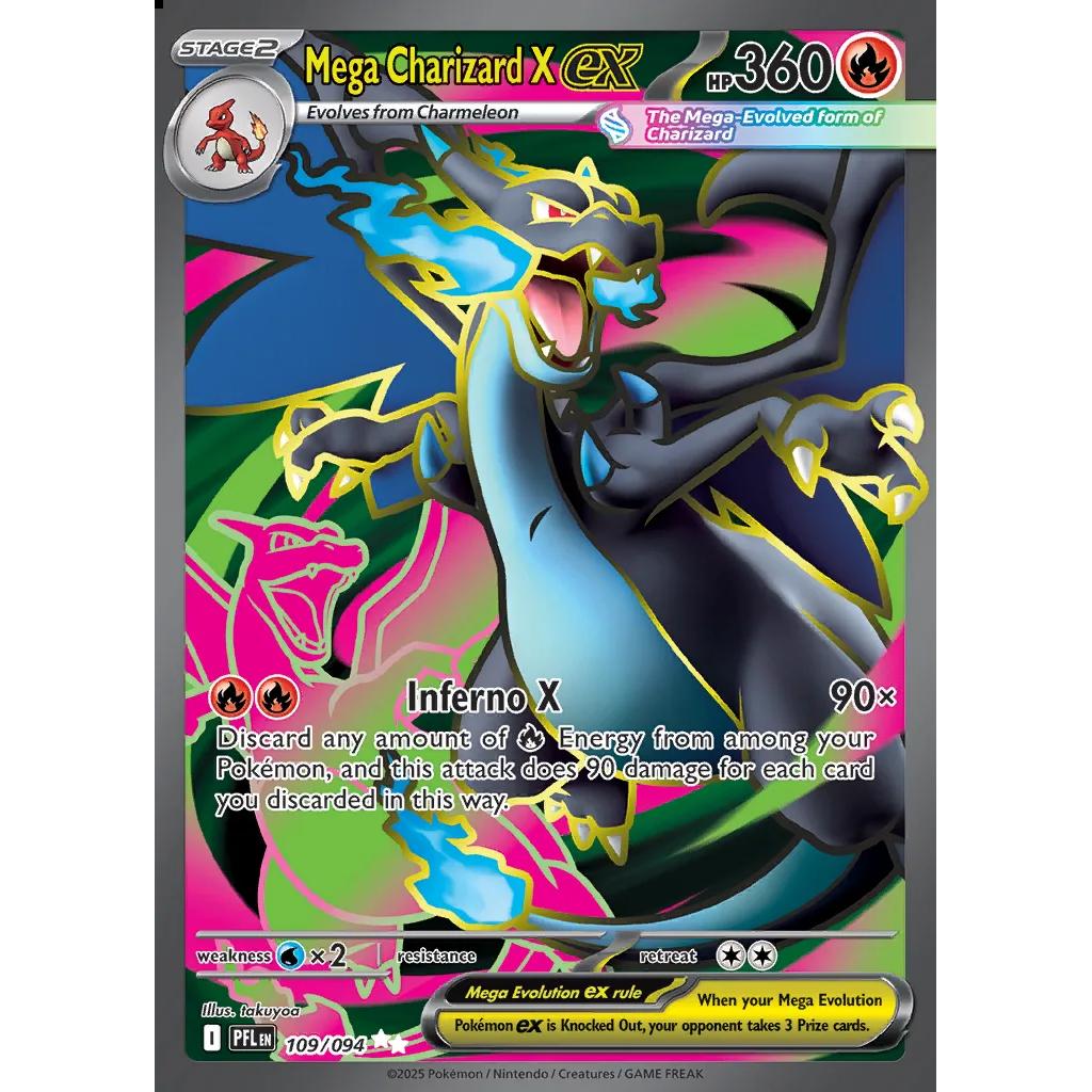 Mega Charizard X ex 109/084 - Pokemon Phantasamal Flames