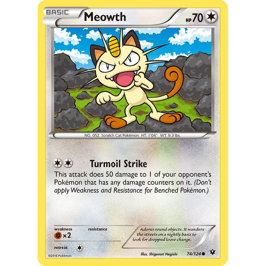 Meowth 74/124 - Fates Collide